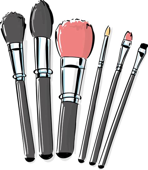Cosmetic Vector Makeup Brush Clipart - Full Size Clipart (#2804325 ...