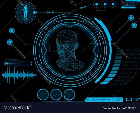 Futuristic user interface hud Royalty Free Vector Image