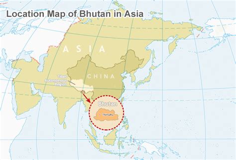 Where is Bhutan located on a Map?