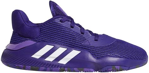 Amazon.com | adidas Pro Bounce 2019 Low Shoe - Men's Basketball Collegiate Purple/White/Purple ...