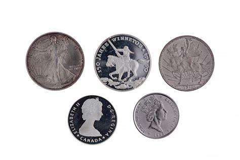 Assorted Silver & Platinum Coins | Witherell's Auction House