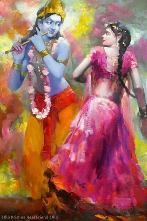 Radha-Krishna’s Dance Hand-painted Painting on Canvas - SoulSpaze