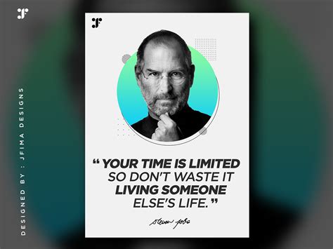 Steve Jobs | Quotes Poster Design by JFima Designs on Dribbble