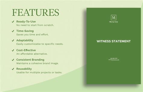 Witness Statement Template - Download in Word, Google Docs, Apple Pages | Template.net