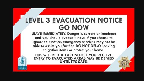 UPDATE: Lookout Fire issues LEVEL 3 (GO NOW) evacuation notice north of ...