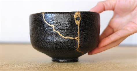 Kintsugi, a Centuries-Old Japanese Method of Repairing Pottery with Gold