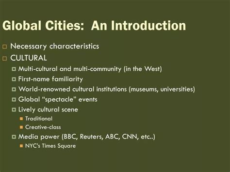 PPT - Global Cities: An Introduction PowerPoint Presentation, free download - ID:5745784