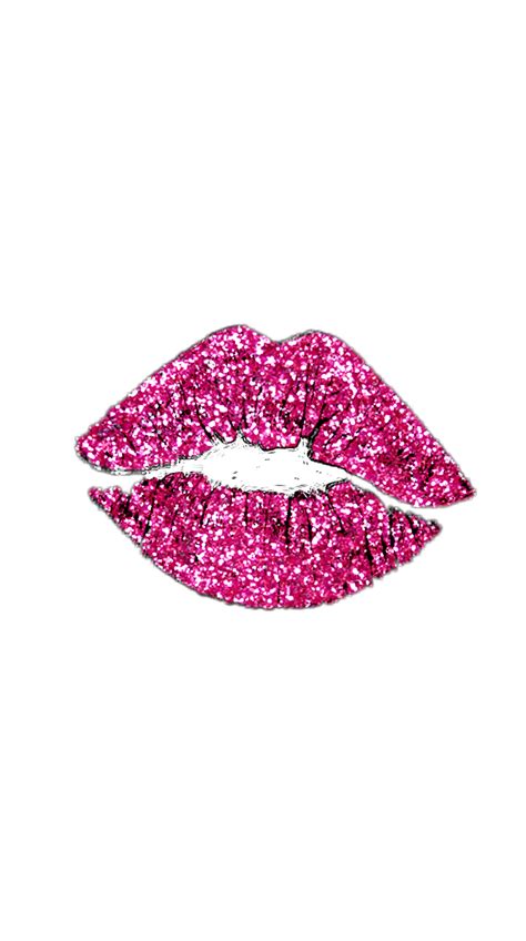 Stickers Kiss Pink Sparkle Pink Glitter Lips Transparent Png Image | The Best Porn Website