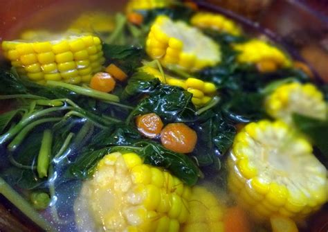 Sayur Bayam (healthy spinach and corn soup) Recipe by Julie Baskara - Cookpad