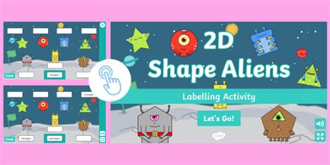 2D Shape Aliens Interactive Labelling Activity