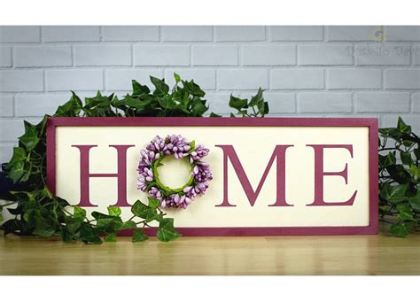 HOME Sign Country Home Sign Farmhouse Home Farmhouse Decor - Etsy