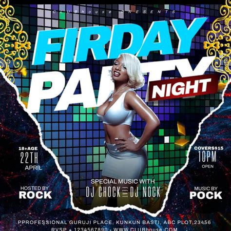 friday night PARTY Template | PosterMyWall