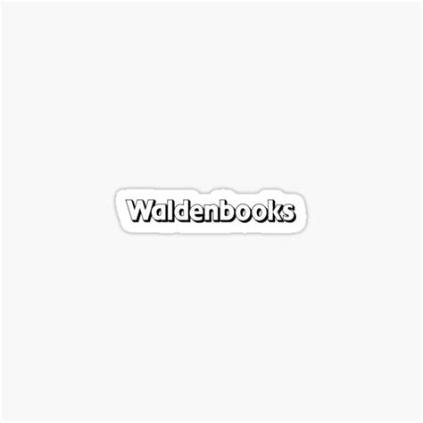 "Waldenbooks" Sticker for Sale by nwerlandson | Redbubble