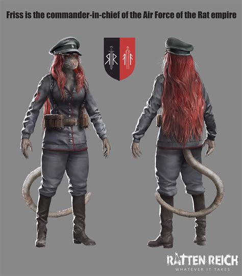 METALLADLERSTUDIO LLC - Friss, head of the Rat Army Air Force .Rat - Girl