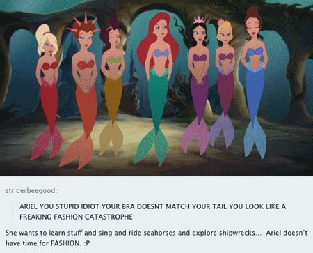 When you understood that Ariel has other priorities (or bigger fish to fry). Funny Disney Memes ...