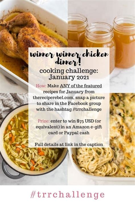 January 2021 Cooking Challenge & Giveaway! - The Recipe Rebel