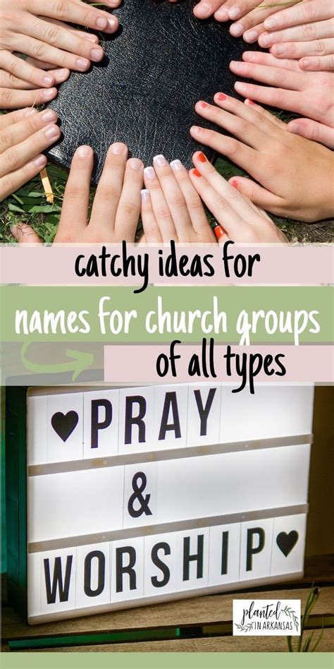 Uplifting Ministry Names Ideas and Christian Names for Groups | Group ...