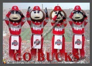 Coolest Homemade Ohio State Buckeye Brutus Mascot Costume