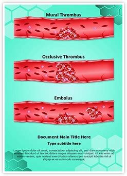 Thrombosis Types Editable Word Template and Design