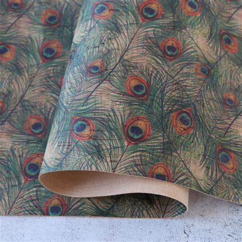 Peacock Cork Fabric – Sallie Tomato