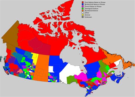 Namesakes of Canadian Counties and County... - Maps on the Web