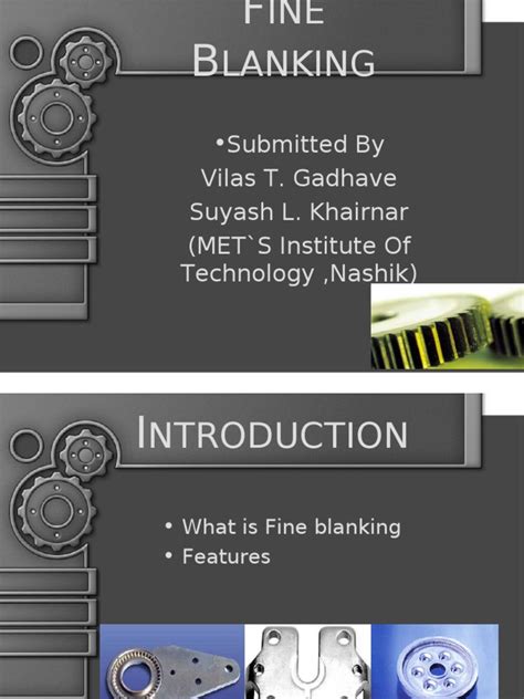 Fine Blanking | Process Engineering | Metalworking