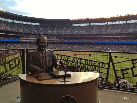 Dave Niehaus center field statue- Seattle Mariners home opener 2013. | Seattle mariners ...