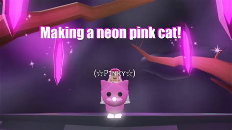 Making The Most Rarest Neon Pink Cat Pet Roblox Adopt Me | My XXX Hot Girl