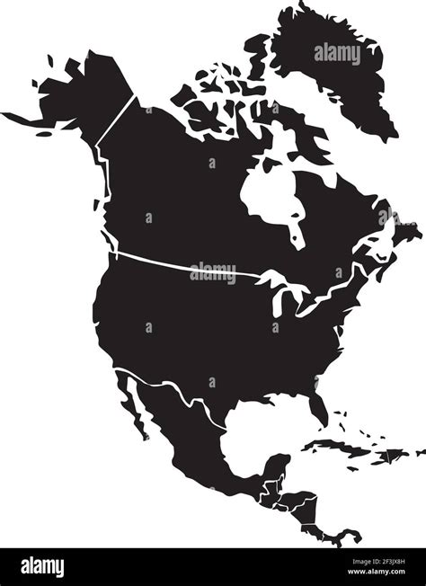 North America Map Stock Vector Image & Art - Alamy