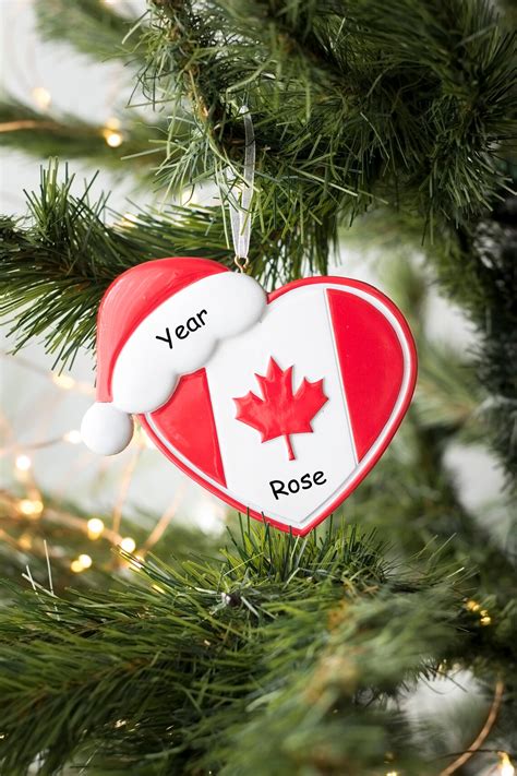 Canada Christmas Ornament Personalized Ornaments Canada | Etsy