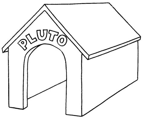 Pluto Doghouse coloring page - Download, Print or Color Online for Free