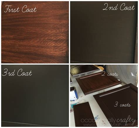 Transform your outdated oak cabinets with Java Gel Stain from General Finishes. You won't ...