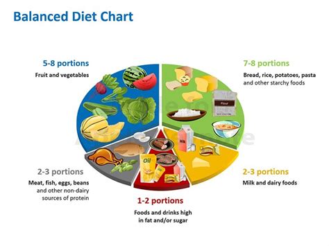 balanced diet food groups chart - Clip Art Library