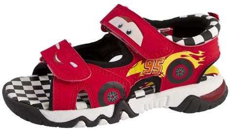 Disney Cars Lightning McQueen Light Up Flashing Beach Summer Sandals ...