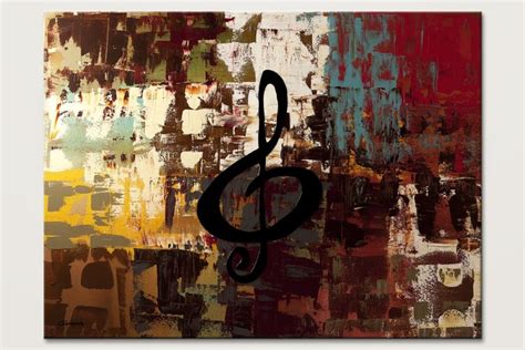 Rock On – Modern Music Abstract Art Painting