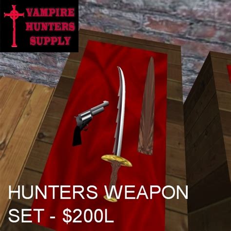 Second Life Marketplace - Vampire Hunter's Weapons Set - BOXED