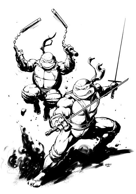 Teenage Mutant Ninja Turtles - digi sketch. by FlowComa on DeviantArt