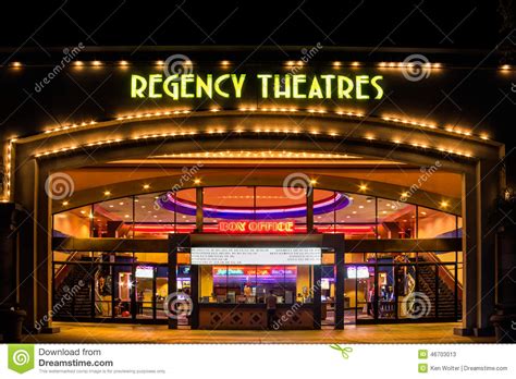 Regency Theaters Exterior editorial stock photo. Image of show - 46703013