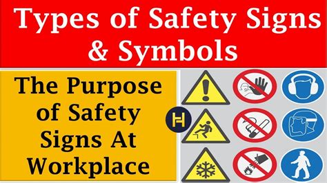 Types of Safety Signs and Symbols | Safety Signs And Symbols In The ...