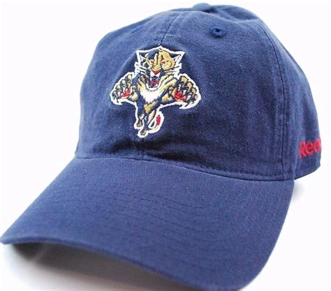 Florida Panthers Reebok NHL Hockey Team Logo Adjustable Slouch Cap Hat ...