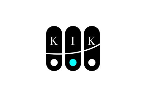 KIK LETTER and ALPHABET LOGO DESIGN 16895647 Vector Art at Vecteezy