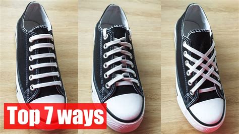 Top 7 Creative Ways to Tie Shoe Laces | Learning Cool Ideas How to ...