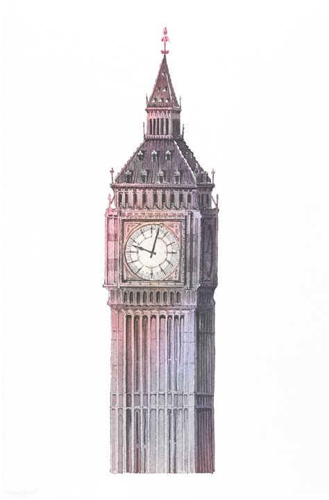 The Big Ben painted by watercolor | free image by rawpixel.com | Big ben london, Big ben, Big ...