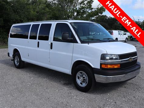 Pre-Owned 2018 Chevrolet Express 3500 LT RWD Extended Passenger Van