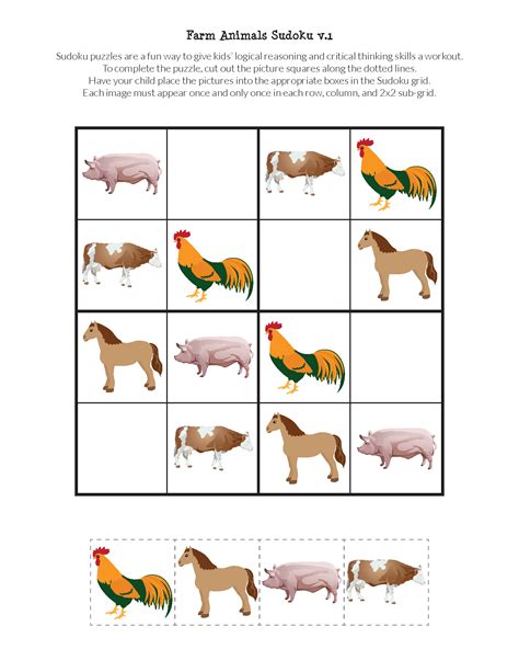 Printable Animal Puzzles - Printable Crossword Puzzles