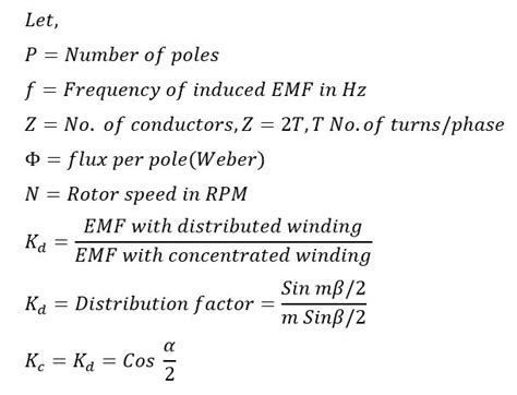 EMF Equation of Alternator and AC Generator - Electrical Volt