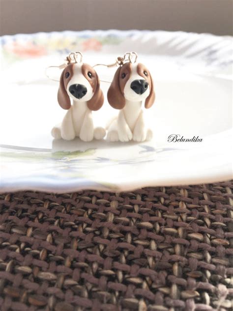 Beagle Earrings Polymer Clay Dog Fimo Earrings Beagle - Etsy