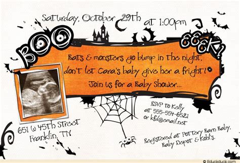 17 Best images about Halloween Baby Shower Invitations on Pinterest ...