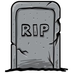 Tombstone cartoon drawing Royalty Free Vector Image