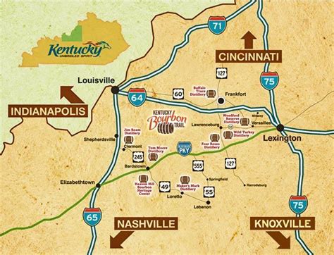 Check out this map of the KY Bourbon Trail. Be sure to click the map to ...